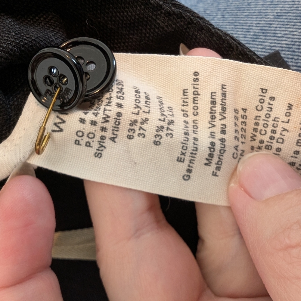 Aritzia/Wilfred Linen Mini Short Sz 0 - Picture 3 of 6